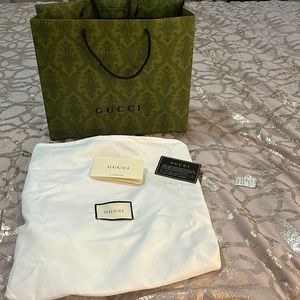 Gucci Shopping Bag , Dust bag and Certificates Cards